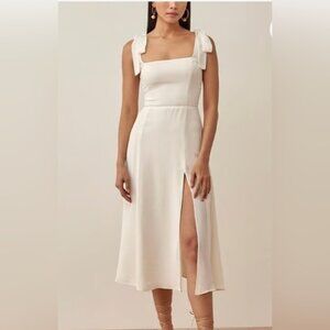 White Reformation Besse Dress Size 12 NWT